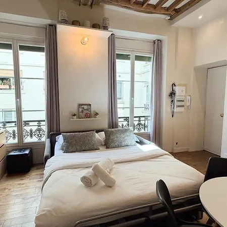 Daire Marais-picasso, Rue Debelleyme - 4 People Paris